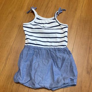 ベビーギャップ(babyGAP)のロンパース  baby GAP 80 カバーオール  ノースリーブ(カバーオール)