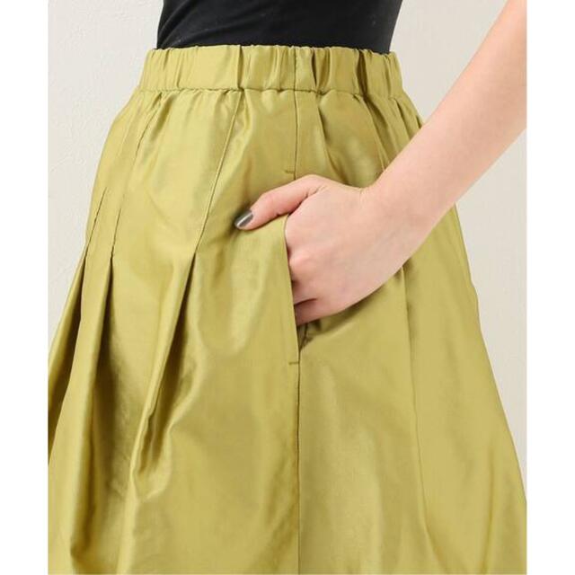 IENA(イエナ)の【新品タグ付】IENA AIDAタフタギャザースカート イエロー 34 レディースのスカート(ロングスカート)の商品写真