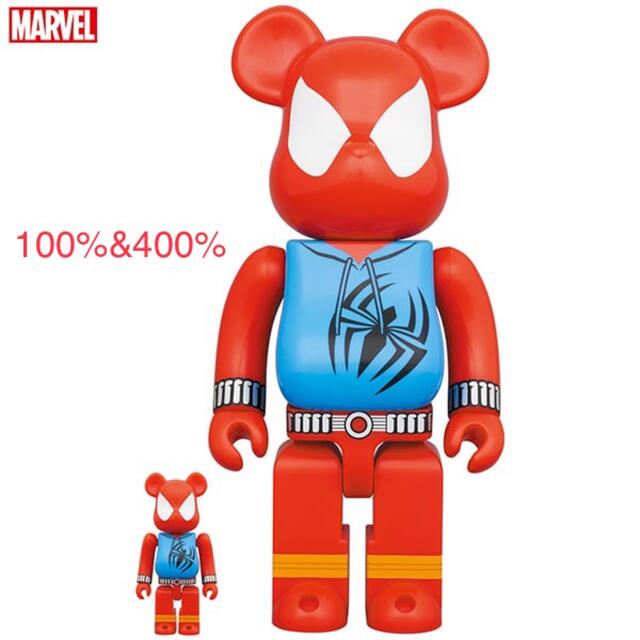 MEDICOM TOY(メディコムトイ)のBE@RBRICK SPIDER-MAN 100％ & 400％ エンタメ/ホビーのフィギュア(アメコミ)の商品写真