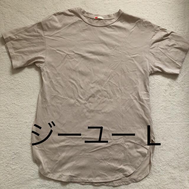 GU(ジーユー)の値下げGUマーセライズラウンドヘムチュニックT　５分袖 レディースのトップス(Tシャツ(半袖/袖なし))の商品写真