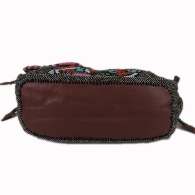 JAMIN PUECH(ジャマンピュエッシュ)のジャマンピュエッシュ ツイード × 刺繍 トート ハンド バッグ ヘリンボーン レディースのバッグ(トートバッグ)の商品写真