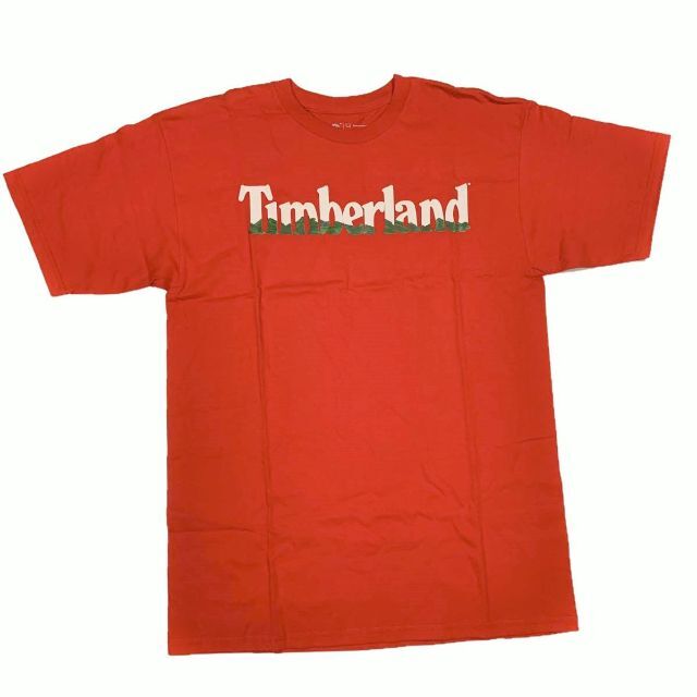 Timberland(ティンバーランド)のTimberland ティンバーランド ブランドロゴ Tシャツ レッド XL メンズのトップス(Tシャツ/カットソー(半袖/袖なし))の商品写真