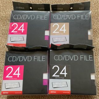  CD / DVD FILE 24枚収納　4セット