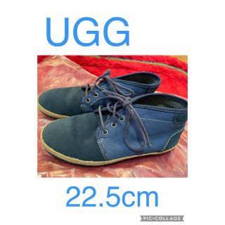 アグ(UGG)のUGG スニーカー　ブルー　22.5cm(スニーカー)