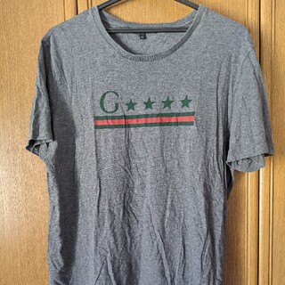 グッチ(Gucci)のGUCCI　半袖Tシャツ　ダークグレー　XLサイズ　イタリア製　グッチ(Tシャツ/カットソー(半袖/袖なし))