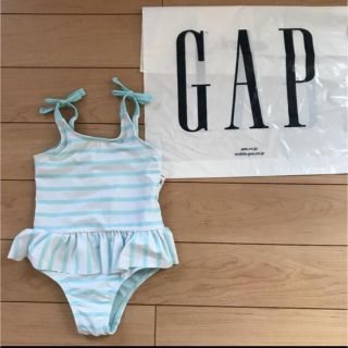 ベビーギャップ(babyGAP)の新品★ 90cm gap 水着　ワンピース　ボーダー(水着)