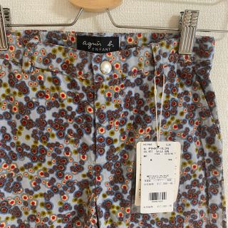 アニエスベー(agnes b.)の新品　　アニエスべー　アンファン　女の子　キッズ　花柄　パンツ　パイル素材(パンツ/スパッツ)