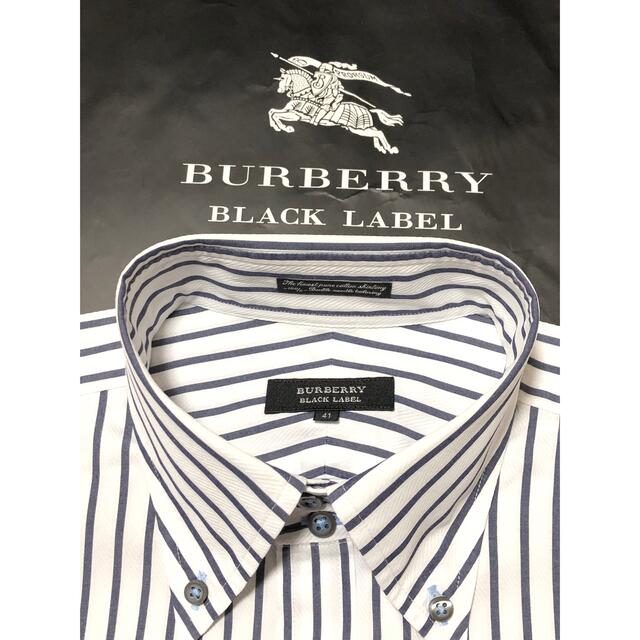 【内祝い】 BLACK BURBERRY LABEL シャツ41 バーバリーブラックレーベル 新品 - シャツ