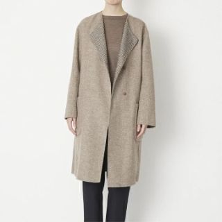 MB/リバーシブルコート◆ベージュ美品(ガウンコート)
