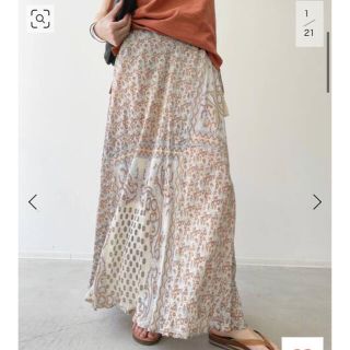 アパルトモンドゥーズィエムクラス(L'Appartement DEUXIEME CLASSE)の 【ご専用】BLUE BOHEME/ブルー ボヘムSilk Long Skirt(ロングスカート)