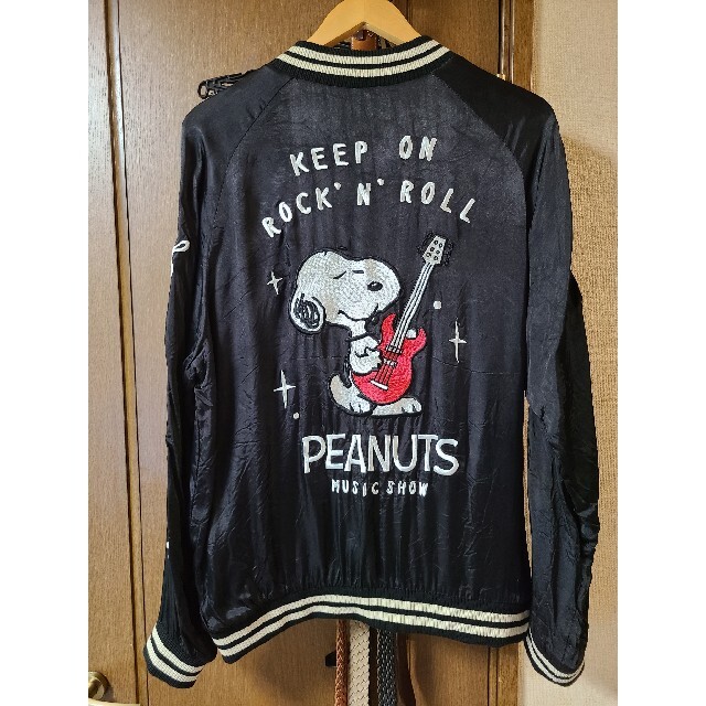 未使用 SKULL WORKS×PEANUTSスヌーピー スカジャン XL 高質で安価