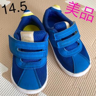 ニューバランス(New Balance)の美品イフミー　14.5 青　ブルー　子供スニーカー　男の子　軽量　キッズ　14(スニーカー)