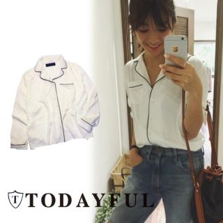 トゥデイフル(TODAYFUL)の《タグ付き 新品 未使用》トゥデイフル TODAYFUL パイピングシャツ(シャツ/ブラウス(長袖/七分))