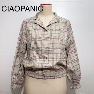 チャオパニック(Ciaopanic)のCIAOPANIC オープンカラーチェックシャツブラウス(シャツ/ブラウス(長袖/七分))