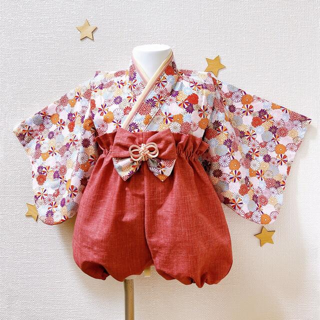 ハンドメイド✿ベビー袴+お花のヘアバンドの通販 by berry_garden28