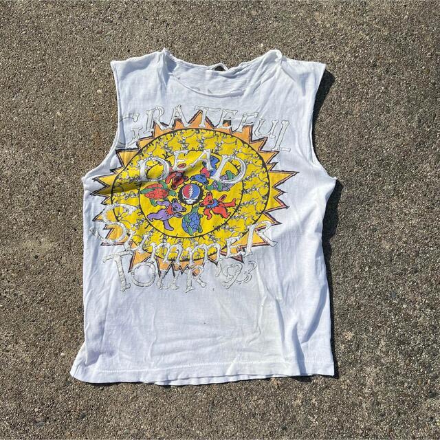 ART VINTAGE(アートヴィンテージ)の希少　90年代　grateful dead ノースリーブ　ボロ　シングルステッチ メンズのトップス(Tシャツ/カットソー(半袖/袖なし))の商品写真