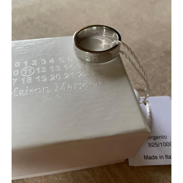 M新品 メゾン マルジェラ ⑪ カレンダーロゴ リング シルバー
