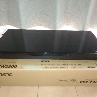 SONY - 新品同様　SONY BDZ-ZW2800 　BDレコーダー 2TB