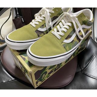 アベイシングエイプ(A BATHING APE)のBape様専用　VANS・APE オールドスクール　カモ柄　31cm(スニーカー)