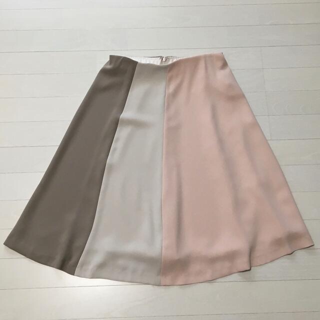 LOUNIE(ルーニィ)のカラー配色スカート レディースのスカート(ひざ丈スカート)の商品写真