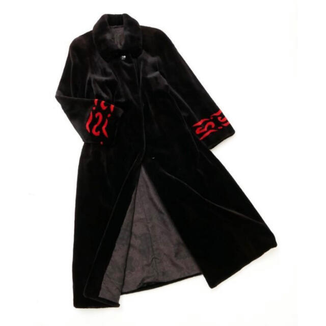 Nb.82 《ほぼ未使用》おしゃれ シェアードミンク　超ロングコート レディースのジャケット/アウター(毛皮/ファーコート)の商品写真