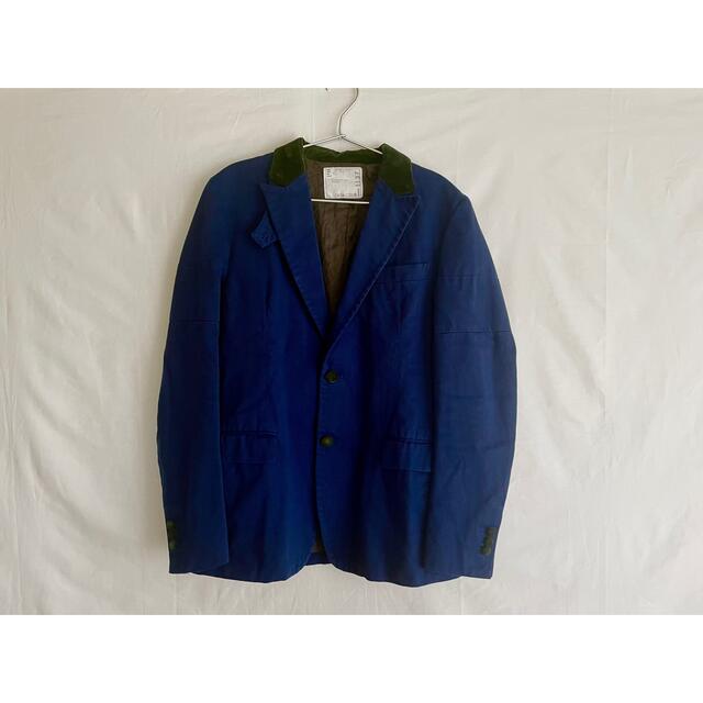 sacai AW テーラードジャケット ネイビー フリマアプリ ラクマ