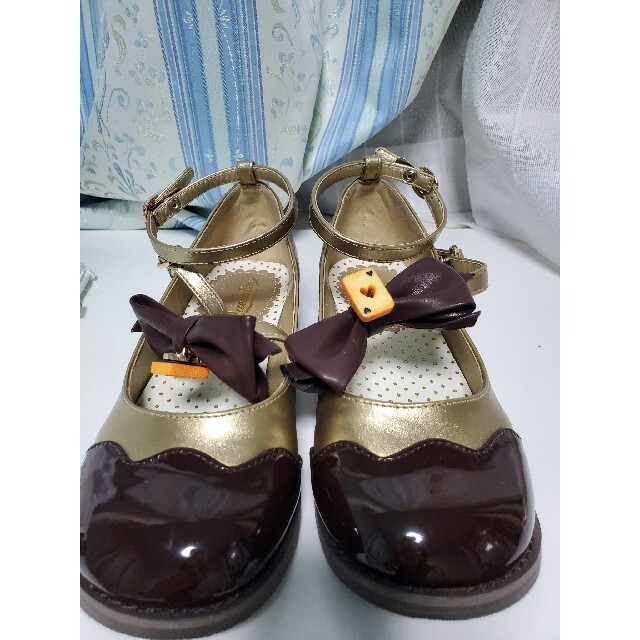 クイーンビー デザートロリィタシューズ ブラウン レディースの靴/シューズ(ハイヒール/パンプス)の商品写真