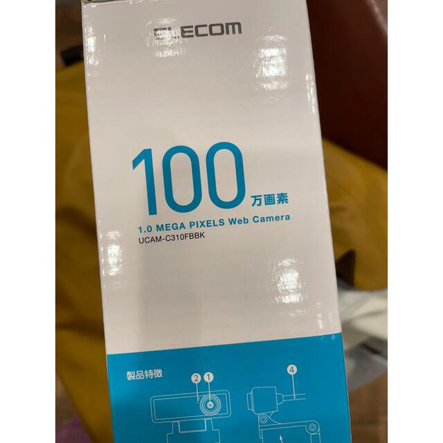 ELECOM(エレコム)のエレコムウェブカメラ　ELECOM UCAM-C310FBBK　新品未開封 スマホ/家電/カメラのPC/タブレット(PC周辺機器)の商品写真