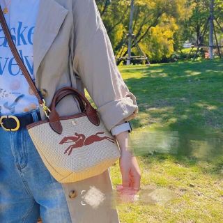 格安超激安✗ LONGCHAMP サントロペ バケットバッグ 2WAYの通販 by