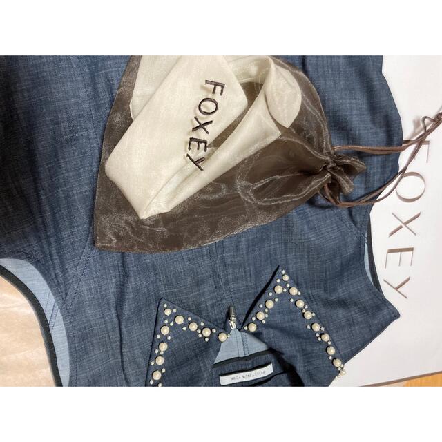 FOXEY(フォクシー)のご専用⭐︎FOXEY☆2022/3☆品良く都会的なdenimワンピース☆ レディースのワンピース(ひざ丈ワンピース)の商品写真