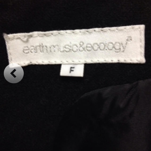 earth music & ecology(アースミュージックアンドエコロジー)のearthブラックワンピース レディースのワンピース(ひざ丈ワンピース)の商品写真