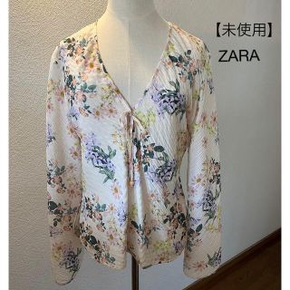 ザラ(ZARA)の【試着のみ】ZARA トップス　ブラウス(シャツ/ブラウス(長袖/七分))