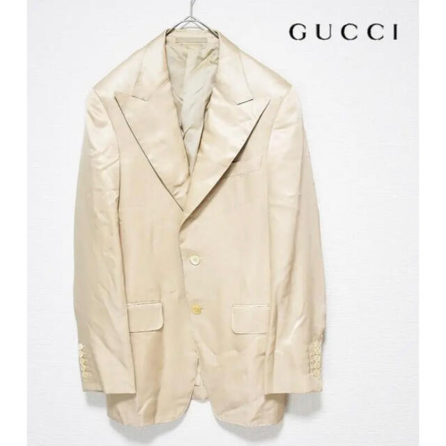 Gucci - 【最高級イタリア製】GUCCI シルク100 テーラードジャケット