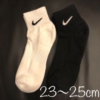 ナイキ(NIKE)の23〜25cm  2足 クウォーターソックス ナイキ エブリデイ クッション(ソックス)