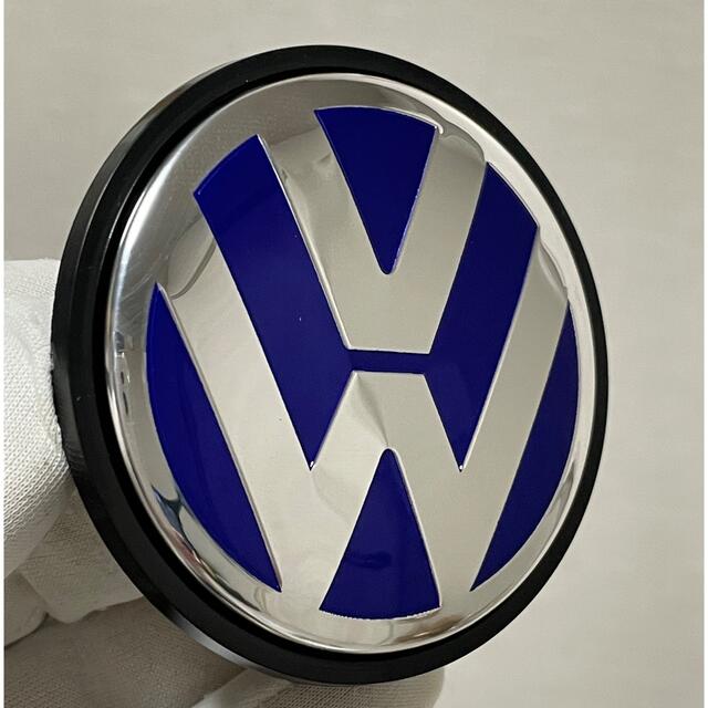 Volkswagen(フォルクスワーゲン)のVWフォルクスワーゲンホイールセンターキャップブルー65mm3B7601171 自動車/バイクの自動車(車種別パーツ)の商品写真