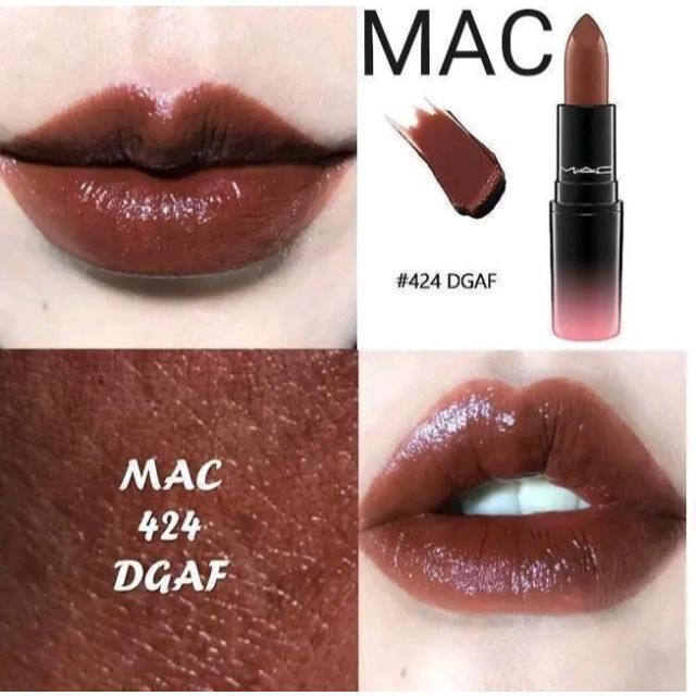 MAC(マック)のMAC リップスティック☆424 DGAFディージーエーエフ コスメ/美容のベースメイク/化粧品(口紅)の商品写真