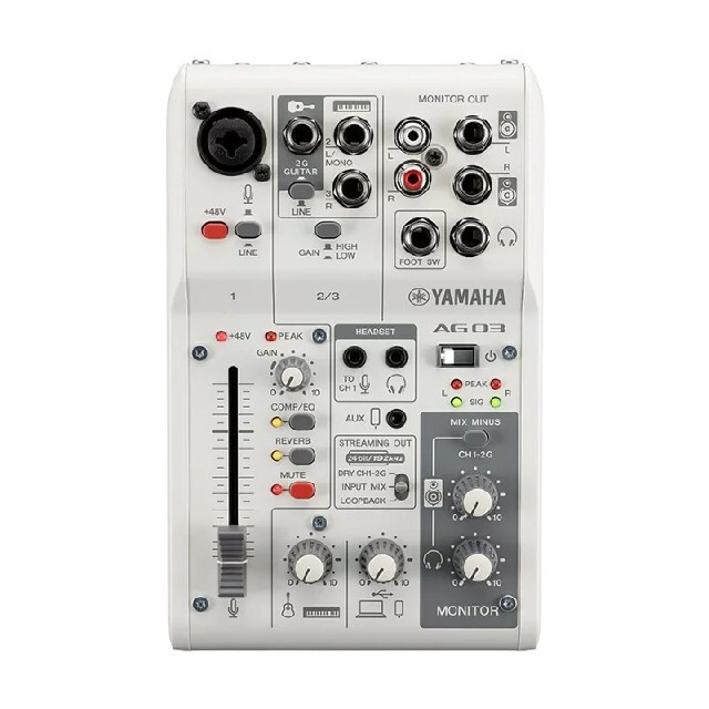 YAMAHA AG03MK2 W ライブストリーミング ミキサー YAMAHA AG03MK2 W ライブストリーミング ミキサー