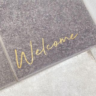 Chaa様専用ページ 【Welcome.Hello】真鍮風ステッカー ドアサイン(インテリア雑貨)