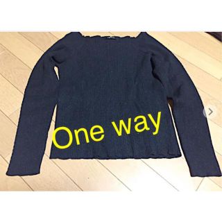 One wayの黒ニット(ニット/セーター)