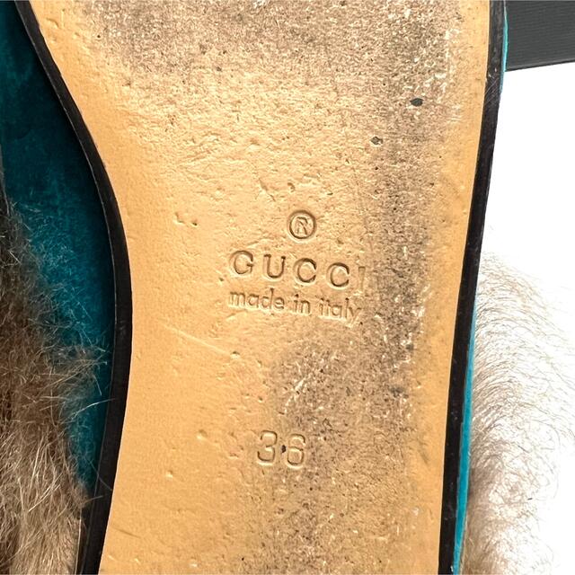 かなりの】 Gucci - 美品 グッチ プリンスタウン ベルベット ファー