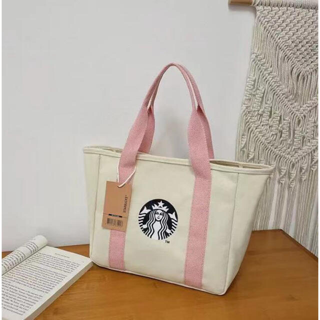 Starbucks Coffee(スターバックスコーヒー)のスターバックス　スタバ　トートバック　ハンドバッグ　STARBUCKS レディースのバッグ(トートバッグ)の商品写真
