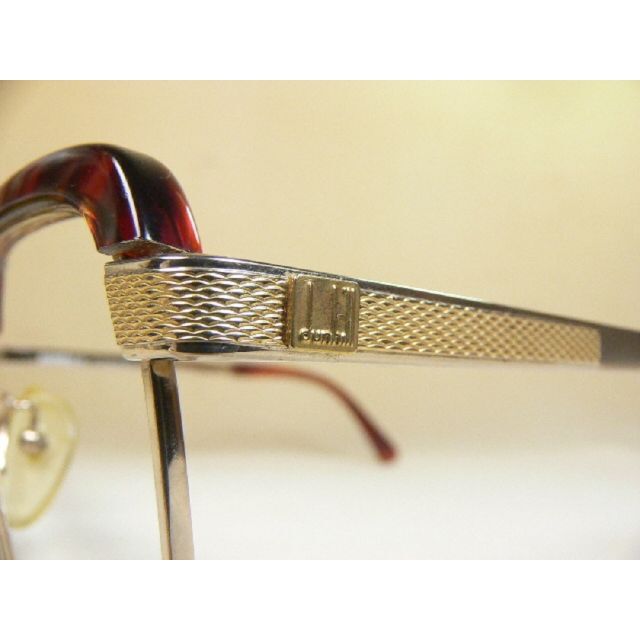 DUNHILL ヴィンテージ 眼鏡 フレーム ブローライン 18金飾り DUNHILL ヴィンテージ 眼鏡 フレーム ブローライン 18金飾り