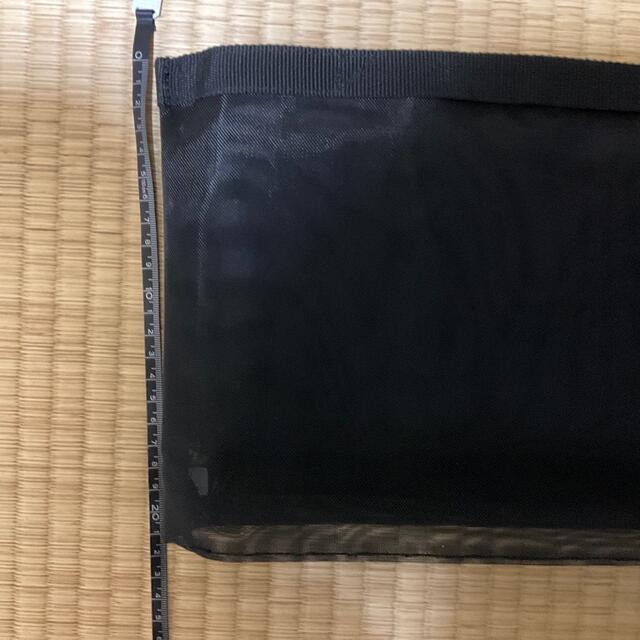 MUJI (無印良品)(ムジルシリョウヒン)のナイロンメッシュバッグインバッグ    Ｂ５サイズ用・黒 レディースのファッション小物(ポーチ)の商品写真