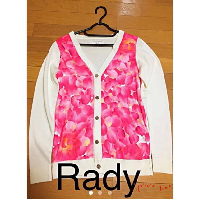 Rady(レディー)のRadyピンク花柄カーディガン♡♡ レディースのトップス(カーディガン)の商品写真