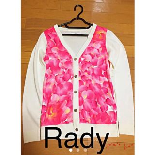 レディー(Rady)のRadyピンク花柄カーディガン♡♡(カーディガン)