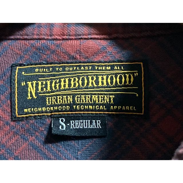 サイズ限定値下【NEIGHBORHOOD】ネイバーフッド/ネルシャツ/レッド/Sサイズ