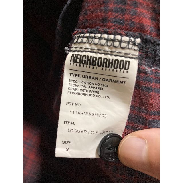 NEIGHBORHOOD(ネイバーフッド)の限定値下【NEIGHBORHOOD】ネイバーフッド/ネルシャツ/レッド/Sサイズ メンズのトップス(シャツ)の商品写真