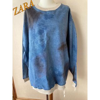 ザラ(ZARA)のZARA メンズ　ルーズフィットスエットシャツ　L(スウェット)