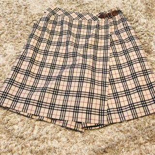 バーバリー(BURBERRY)のsawa様専用　バーバリーゴルフノバチェック巻きスカート風ハーフパンツ　11号(ハーフパンツ)