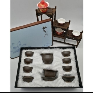 中国茶器セット　【上級】中国茶器フルセット(茶)